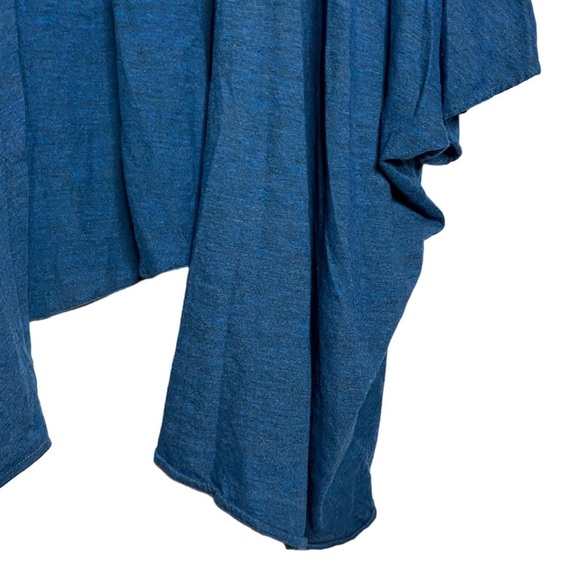 Chaser Oversized Kimono Open Front Cardigan Dolman Sleeves Heather Blue Small S - Picture 9 of 16